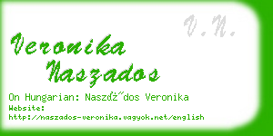 veronika naszados business card